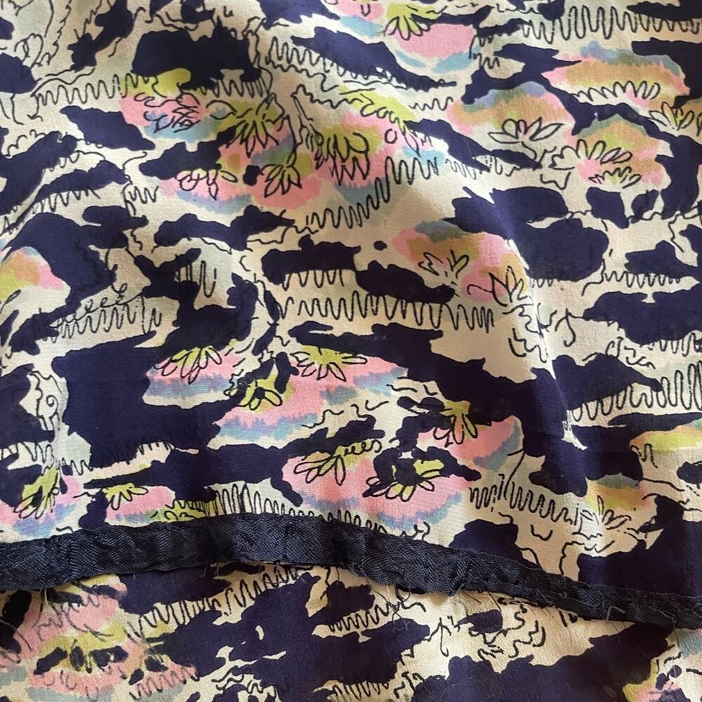 40s Vintage Novelty Print Peplum Dress - Picture 10 of 13